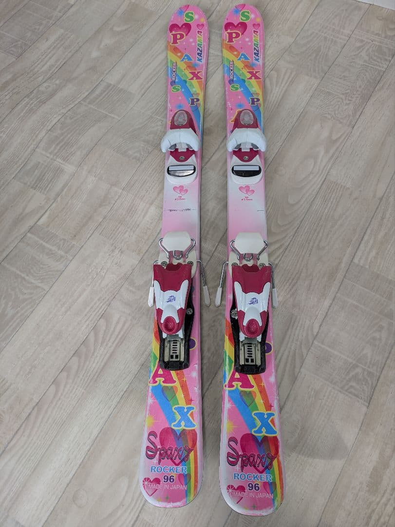 こねずみ　KAZAMA スキー板 ✕ 　ストック　セット