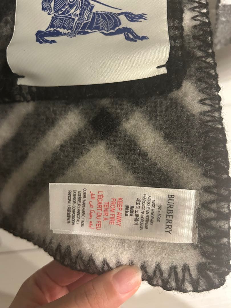 BURBERRY チェック ウールスカーフ