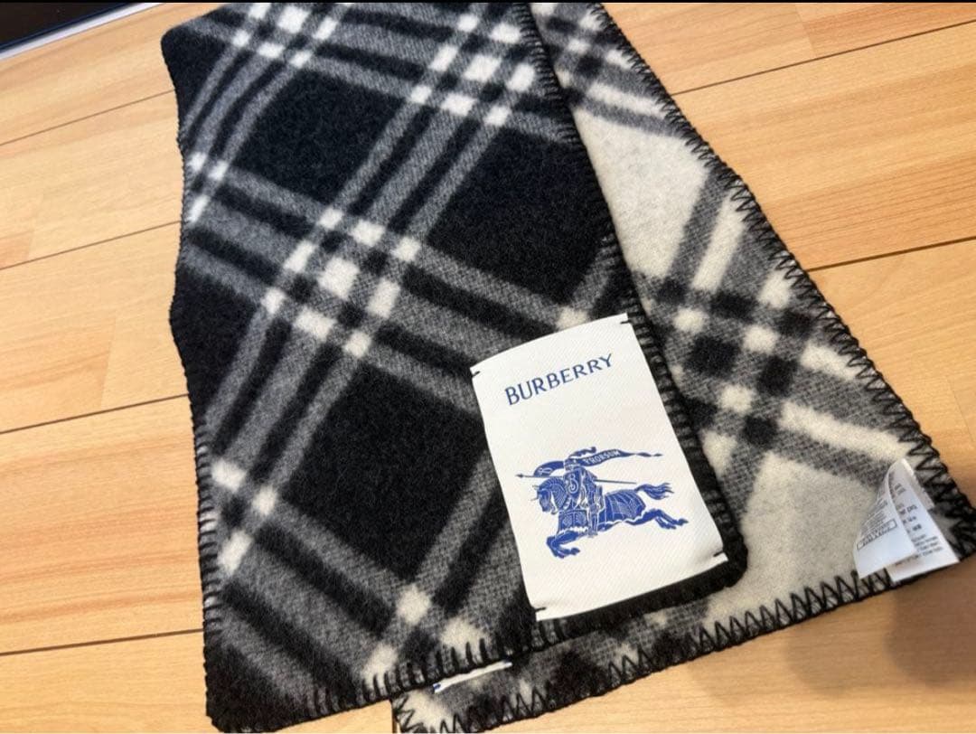 BURBERRY チェック ウールスカーフ