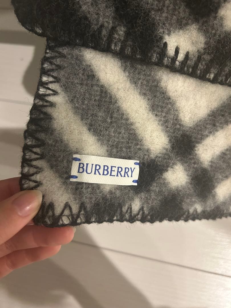BURBERRY チェック ウールスカーフ