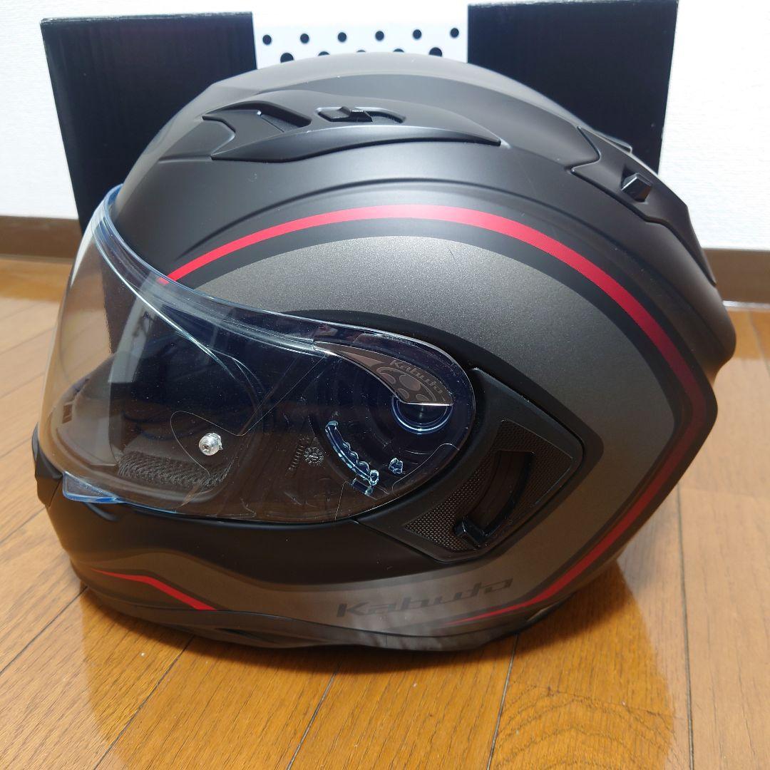 【美品】OGK Kabuto KAMUI-Ⅲ Sサイズ マットブラック/レッド