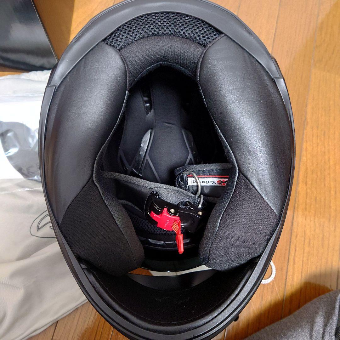 【美品】OGK Kabuto KAMUI-Ⅲ Sサイズ マットブラック/レッド