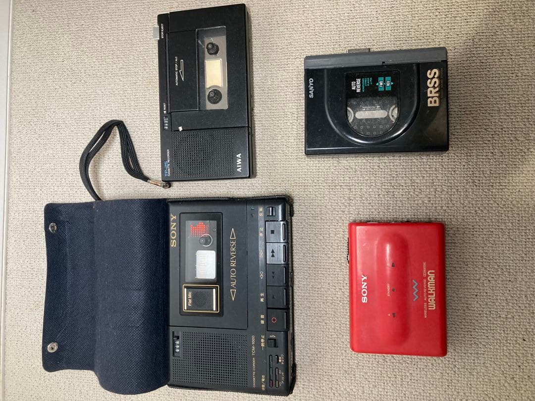 SONY Aiwa Sanyoカセットプレーヤージャンク