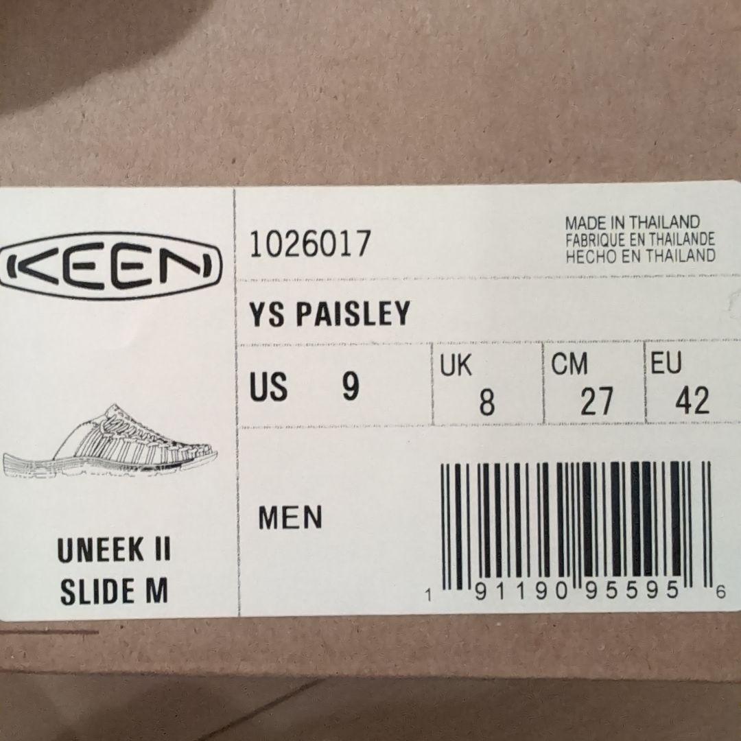 ナンバ　KEEN UNEKE II SLIDE M US 9
