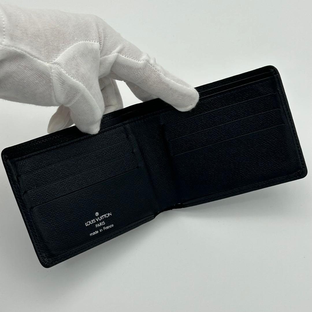 ルイ ヴィトン タイガ ポルトビエ6 カルト クレディ 二つ折り財布 札入れ