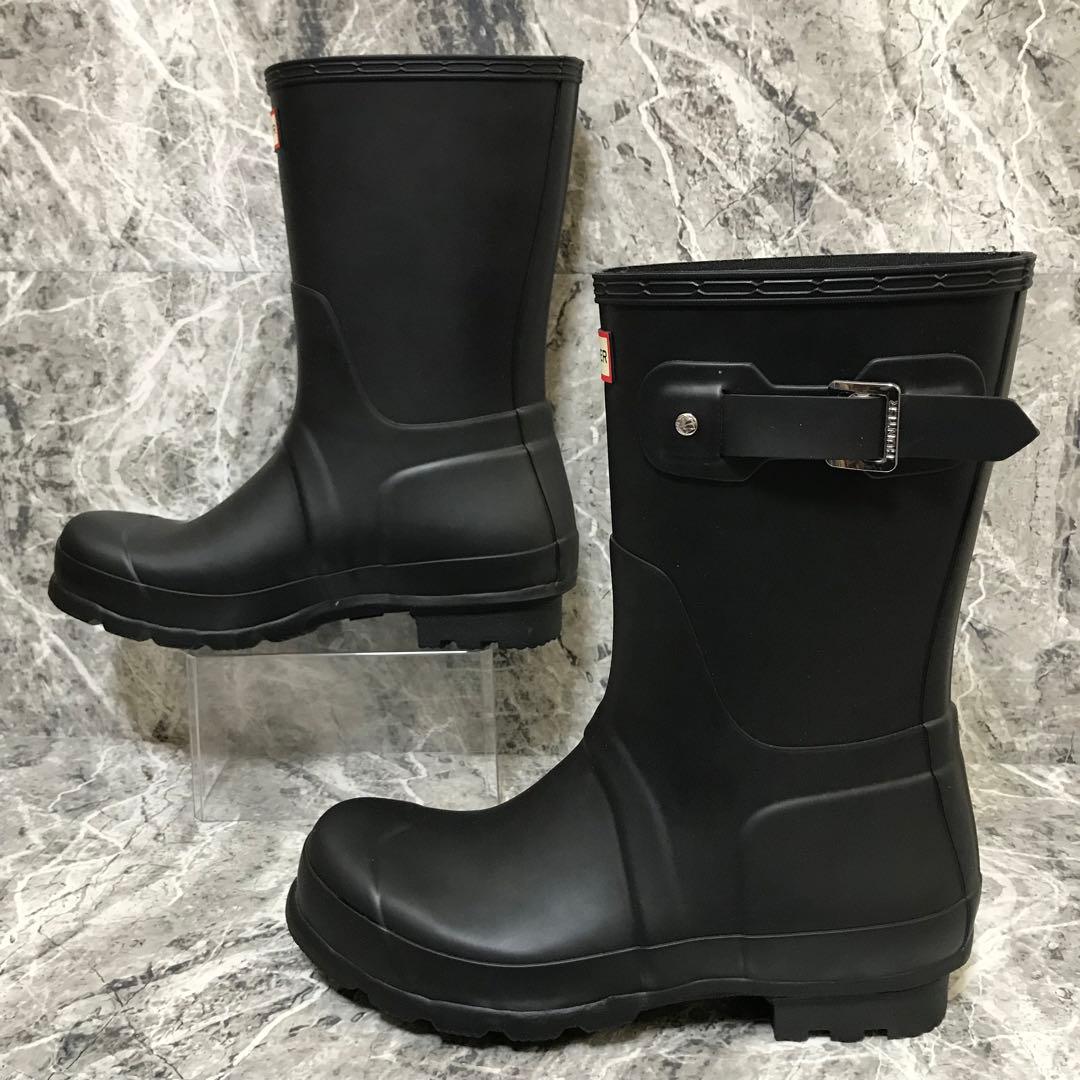 【未使用】HUNTER/ハンター メンズ オリジナル ショート ブーツ ブラック