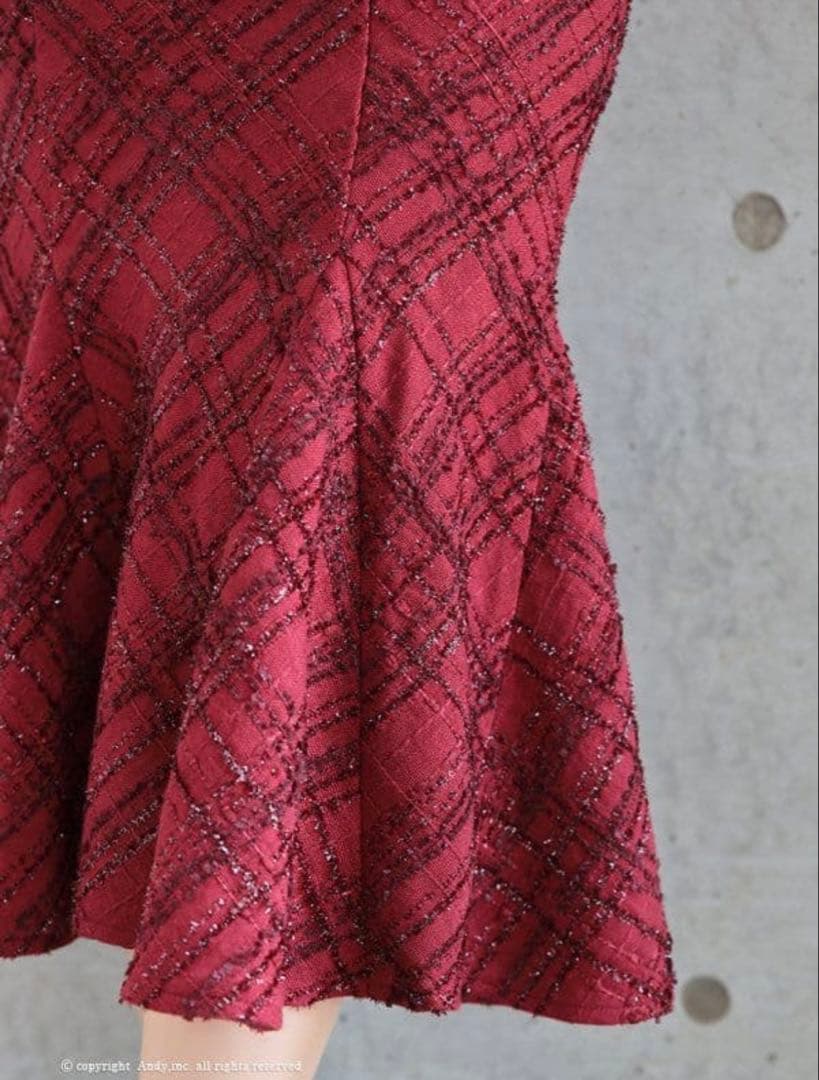 Andy マーメイド フロントジップミディア ムドレスアンディ