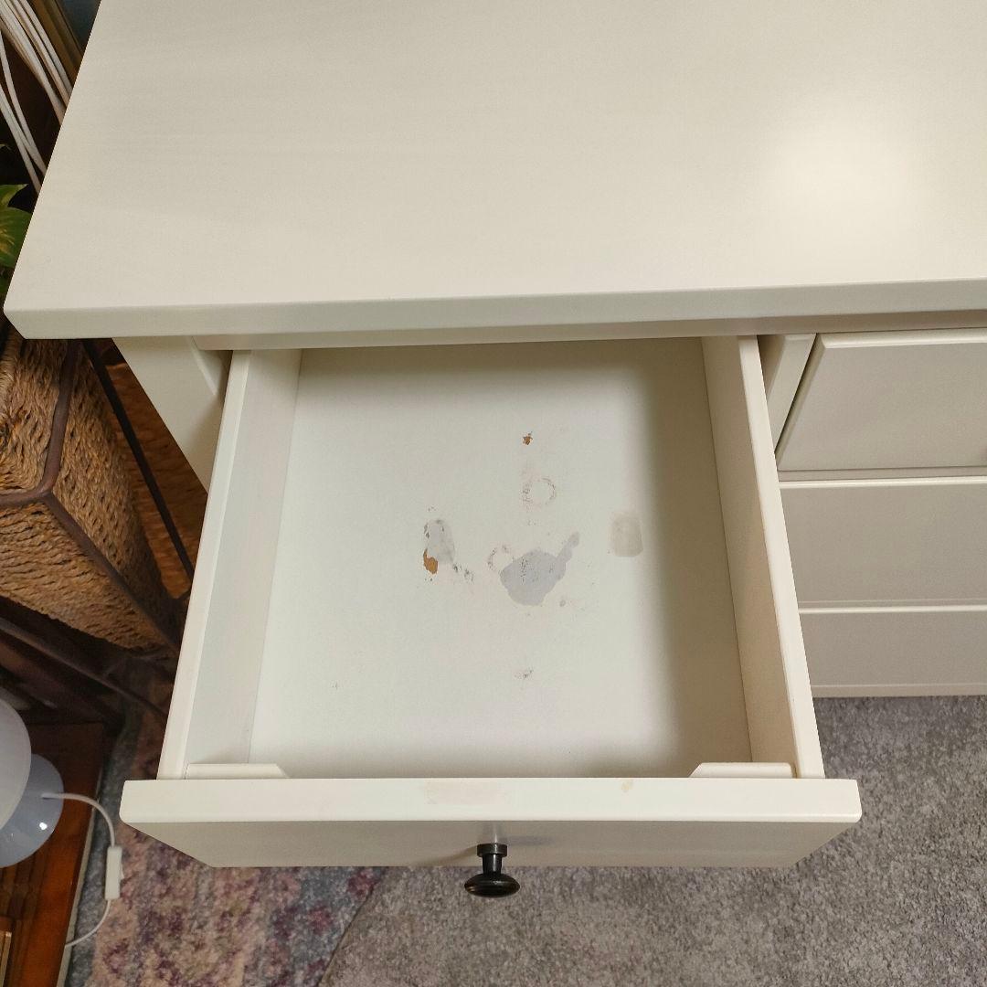 ニトリ 廃盤モデル ローチェスト カーシー 収納タンス 引き出し5杯 ホワイト