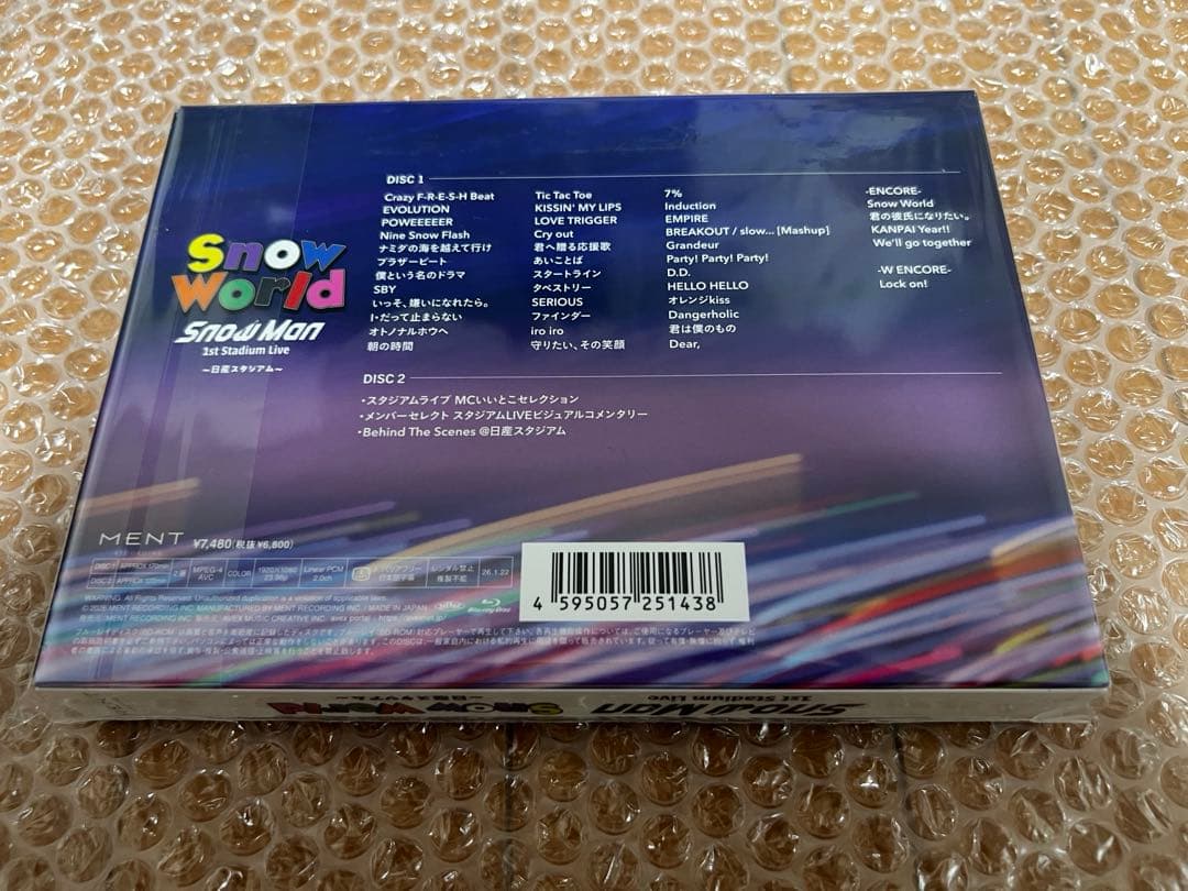 Man 日産スタジアム ファンクラブ限定 Blu-ray スノーマン