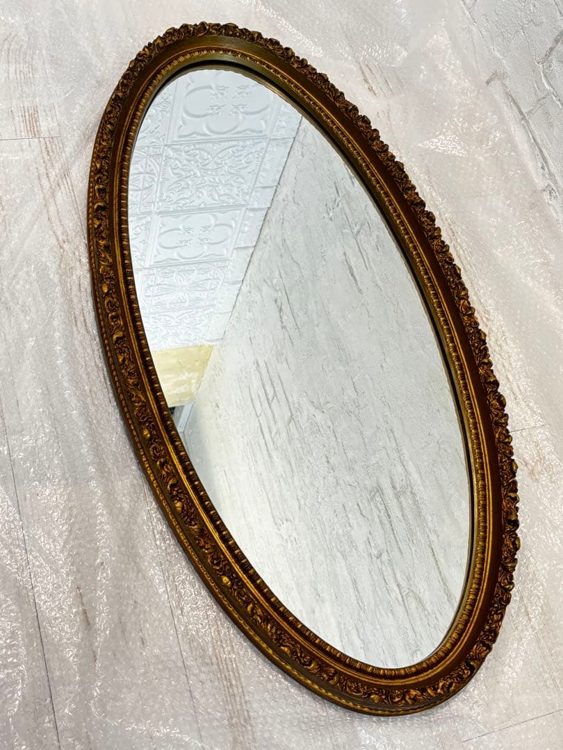 ビンテージミラー　壁掛け　姿見　大きめ　約107cm アンティーク好きに