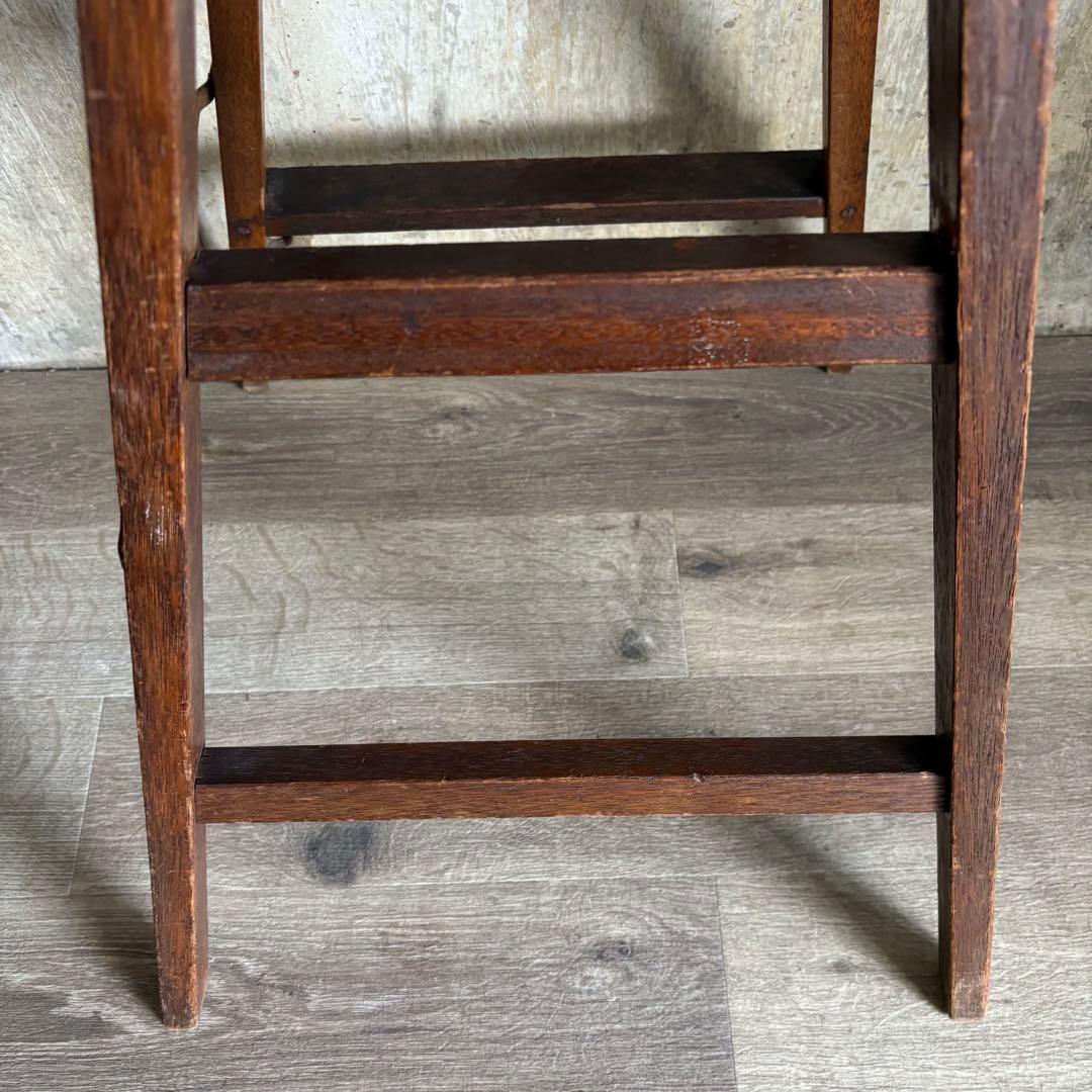 古道具　ヴィンテージ ラダー　脚立　無垢材　レトロ　アンティーク