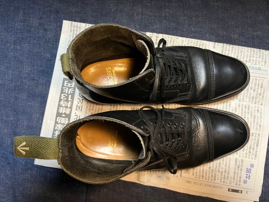 SANDERS Derby boot ダービーブーツGB(UK)8 27.0