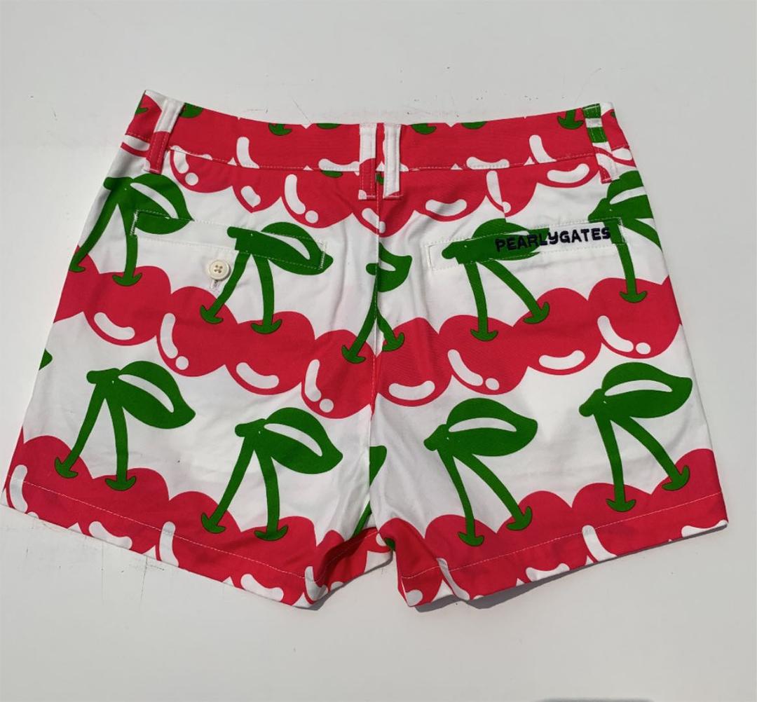 新品 パーリーゲイツ PEARLY GATES チェリー ショートパンツ 0