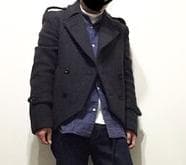 新品同様 09AW ジョンローレンスサリバン ピーコート ネイビー Sサイズ