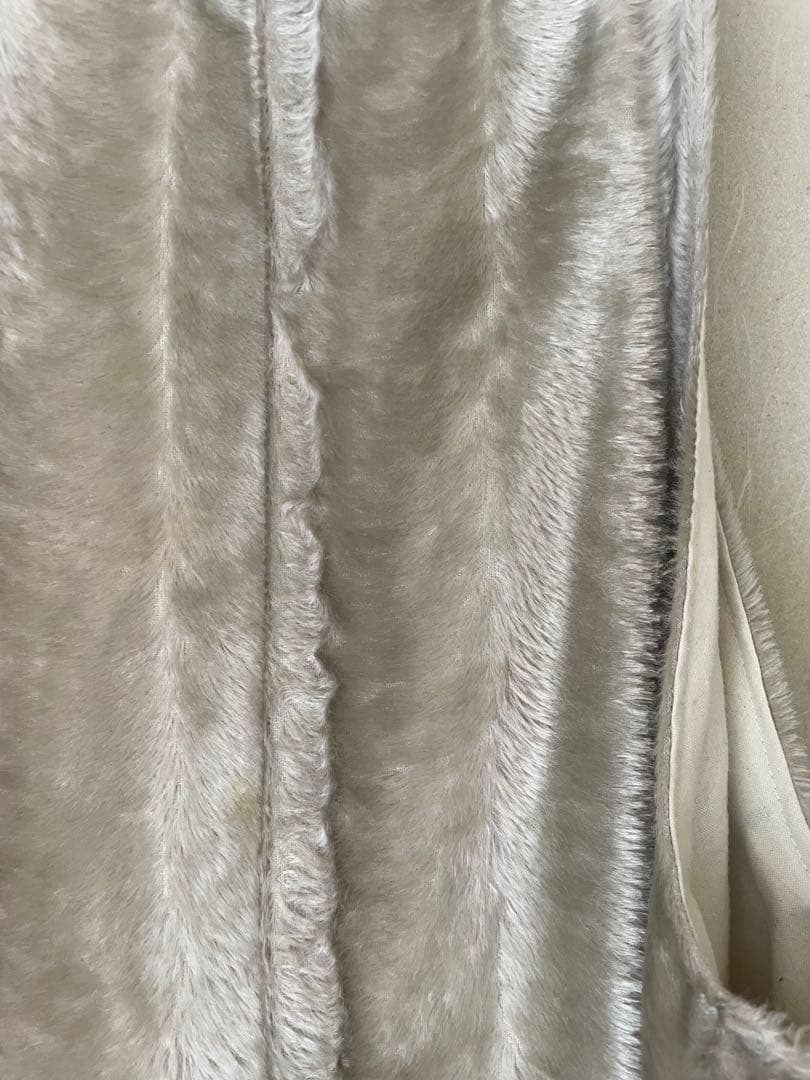 emerald thirteenフェイクファーシルバーオーバーオール