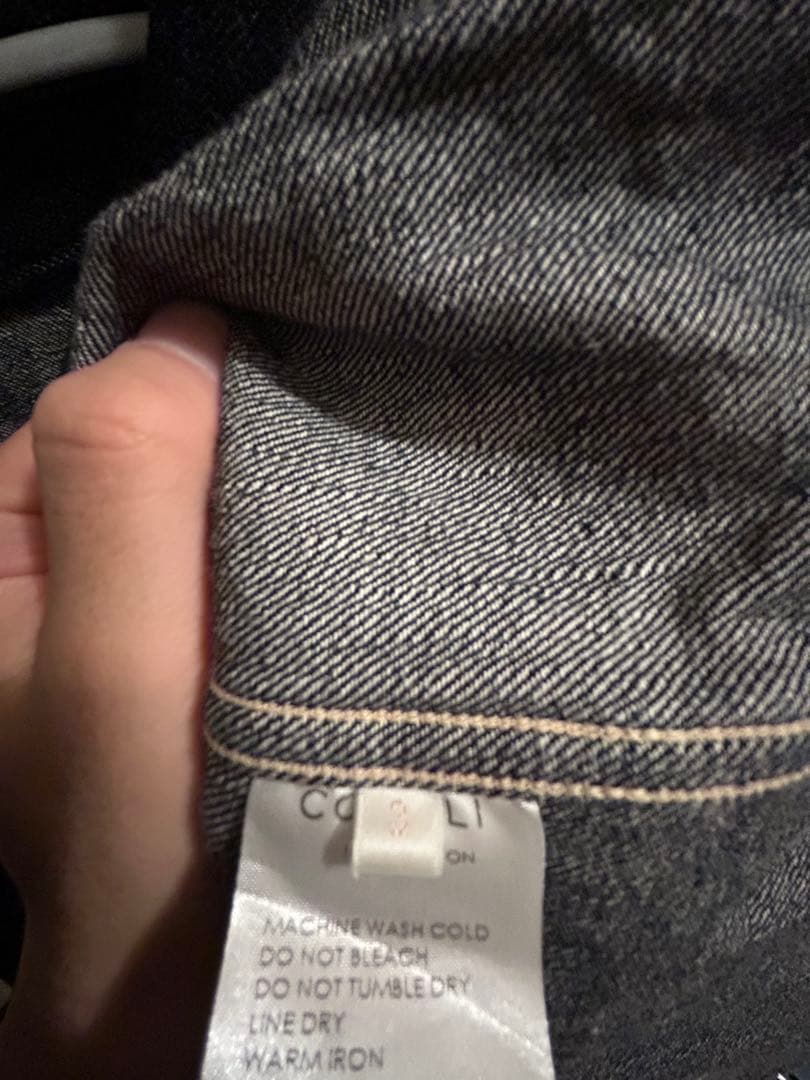 comoli デニムワークジャケット　コモリ　濃いネイビー　2022aw