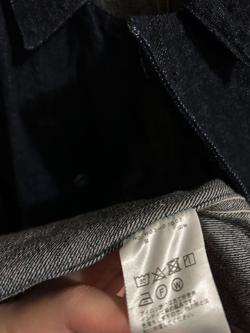 comoli デニムワークジャケット　コモリ　濃いネイビー　2022aw