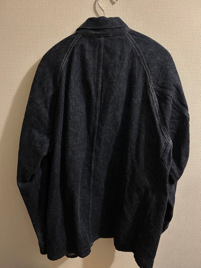 comoli デニムワークジャケット　コモリ　濃いネイビー　2022aw