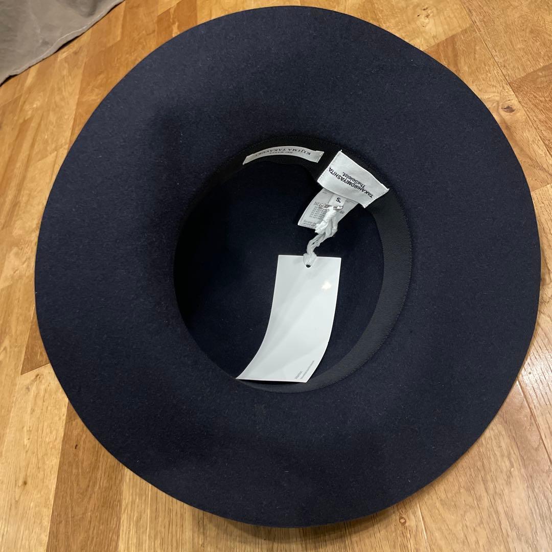 新品 ソロイスト キジマタカユキ キャップ ハット 中折れ帽 紺