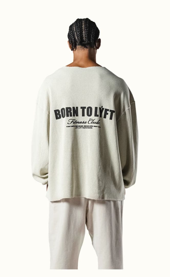 トップス LYFT CUT-OFF VINTAGE THERMAL T-SHIRT