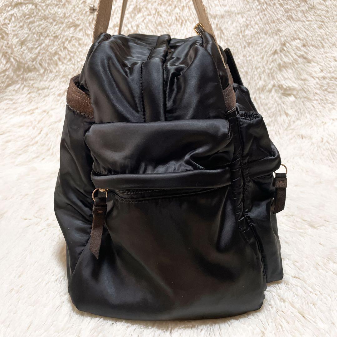 大容量 COACH コーチ ボストンバッグ 肩掛け ブラック B261