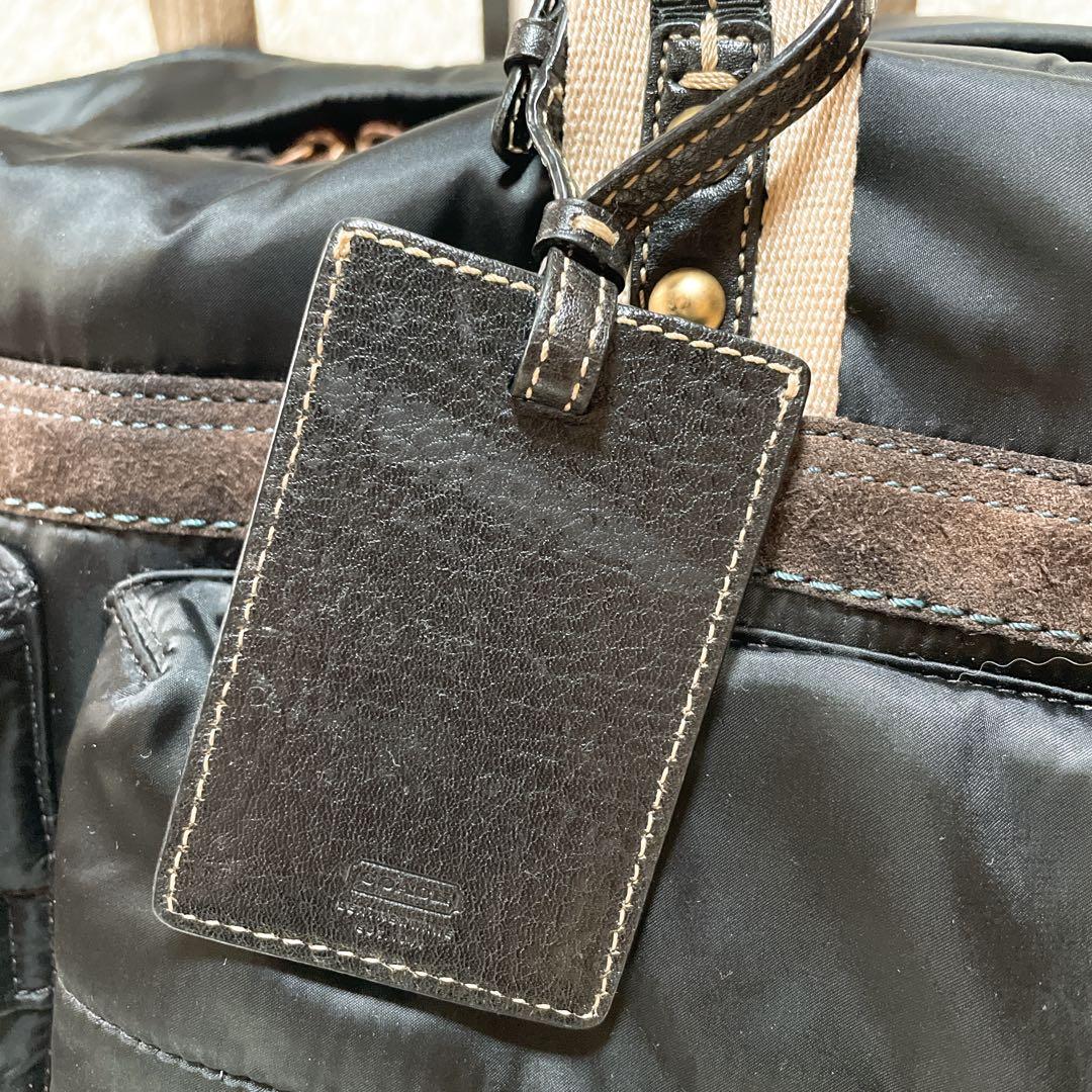 大容量 COACH コーチ ボストンバッグ 肩掛け ブラック B261
