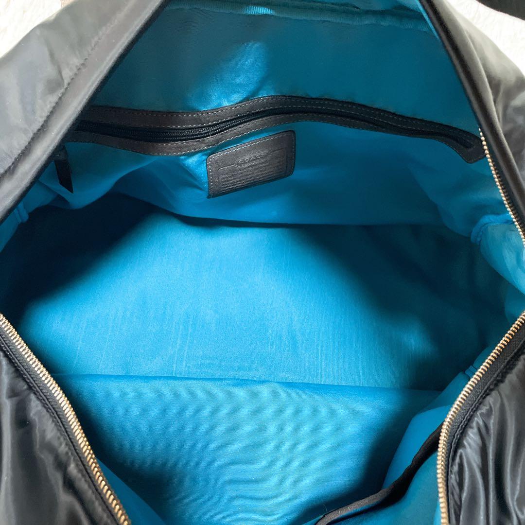 大容量 COACH コーチ ボストンバッグ 肩掛け ブラック B261