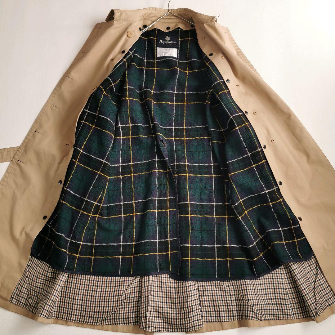 アクアスキュータム トレンチコート ジョンストンズ ライナー付 Lサイズ