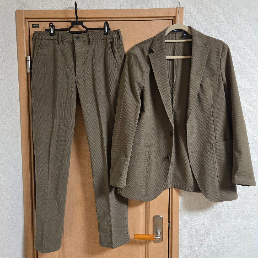 EDWIN デニスラ コーデュロイ　テーラードジャケット　セットアップ