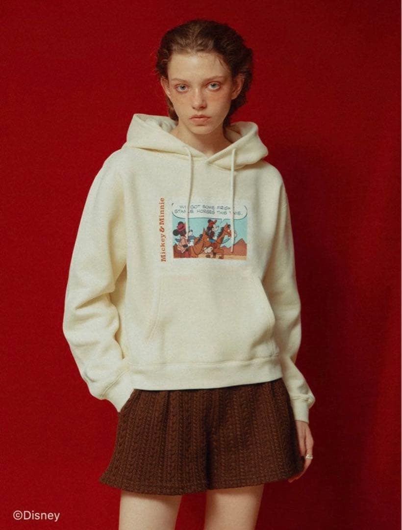 kuku【即納】COWBOY HOODIE アリソンブラウン　ディズニー