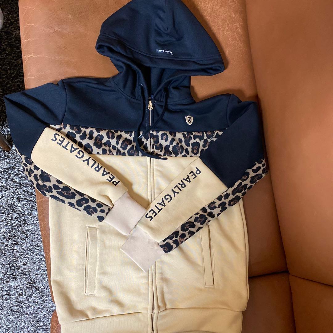 PEARLY GATES レオパード柄 フルジップフーディ サイズ1