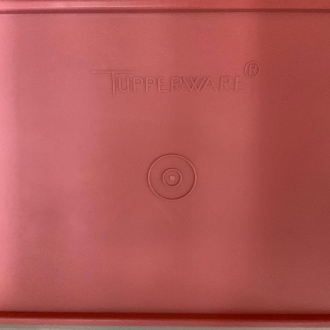 美品Tupperware タッパーウェア　米備蓄用　10kg フタ-薄ピンク