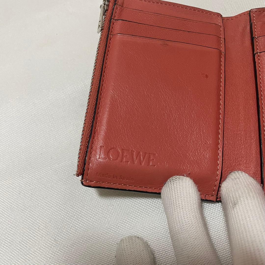 ロエベ LOEWE バーティカルウォレット 三つ折り財布