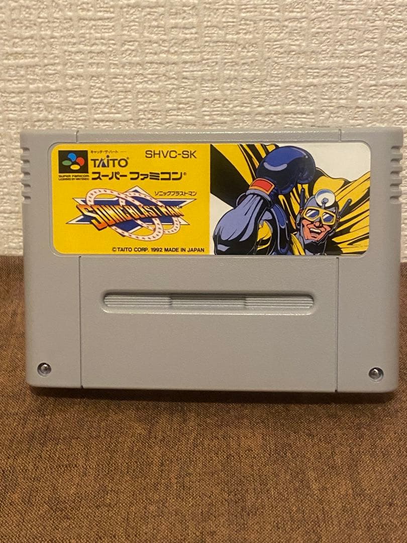 ソニックブラストマン (スーパーファミコンソフト)箱・説明書有り
