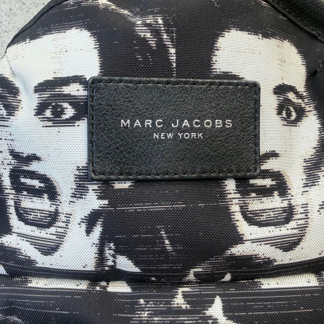 S*b様 マークジェイコブス マリアカラスプリント バックパックホワイト×ブラッ