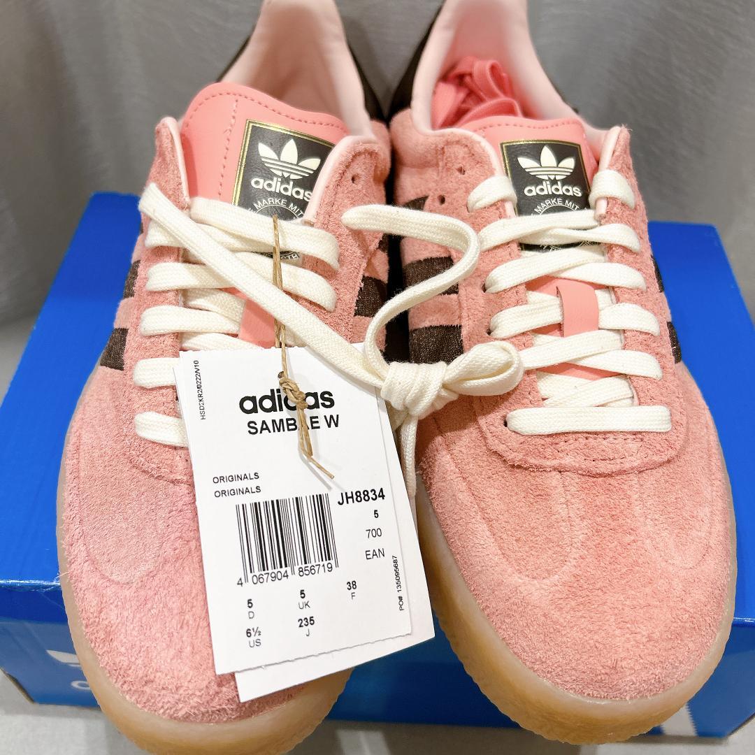 新品　アディダス　adidas Sambae　ピンク　スニーカー　23.5cm