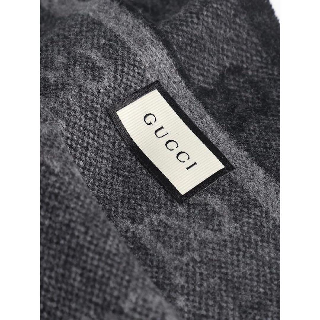 GUCCI GG マフラー フリンジ付き
