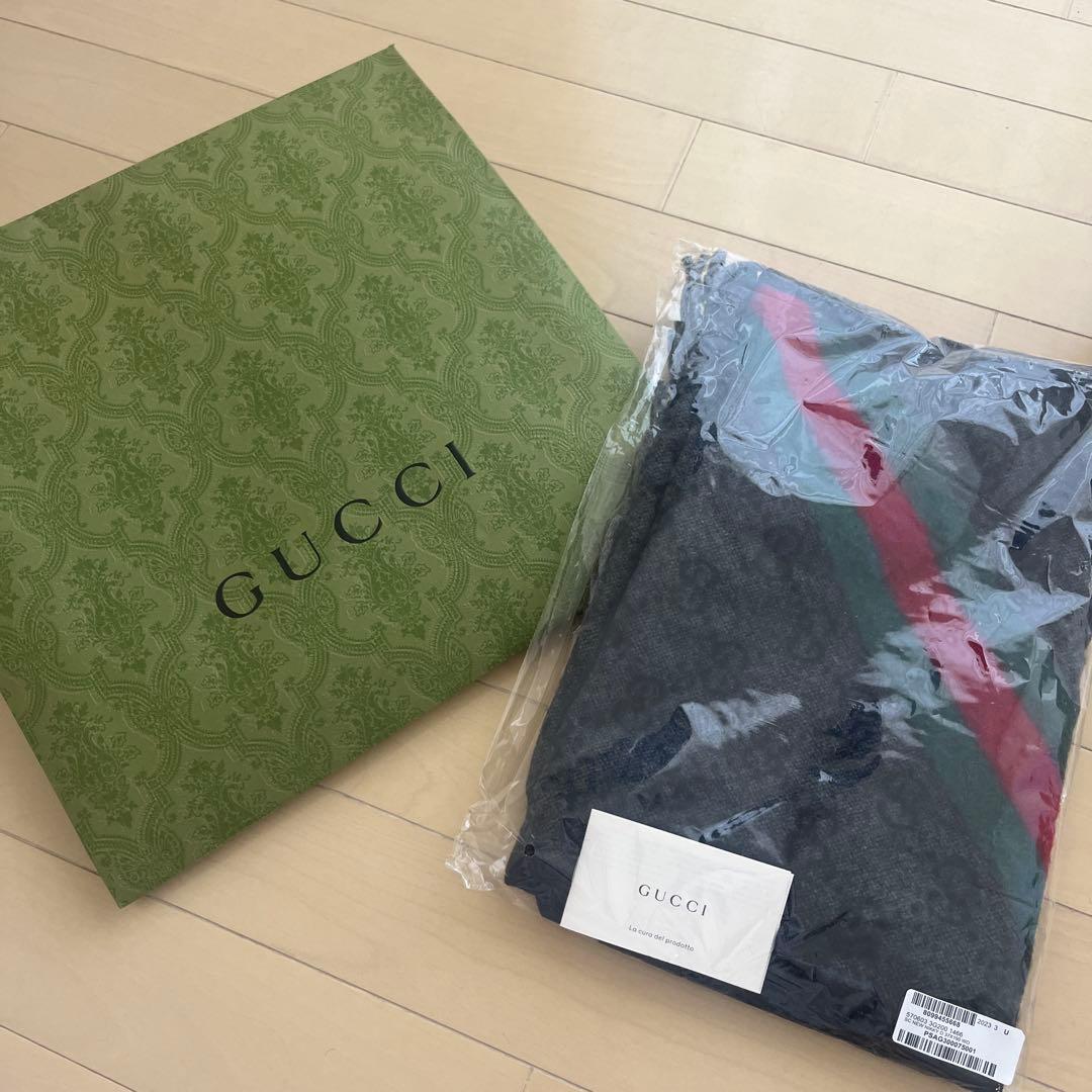 GUCCI GG マフラー フリンジ付き
