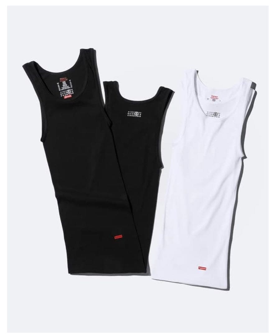 Supreme メゾンマルジェラ　ブラック タンクトップ 新品タグ付き