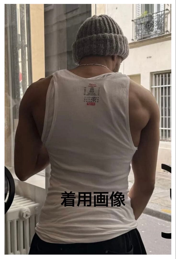 Supreme メゾンマルジェラ　ブラック タンクトップ 新品タグ付き