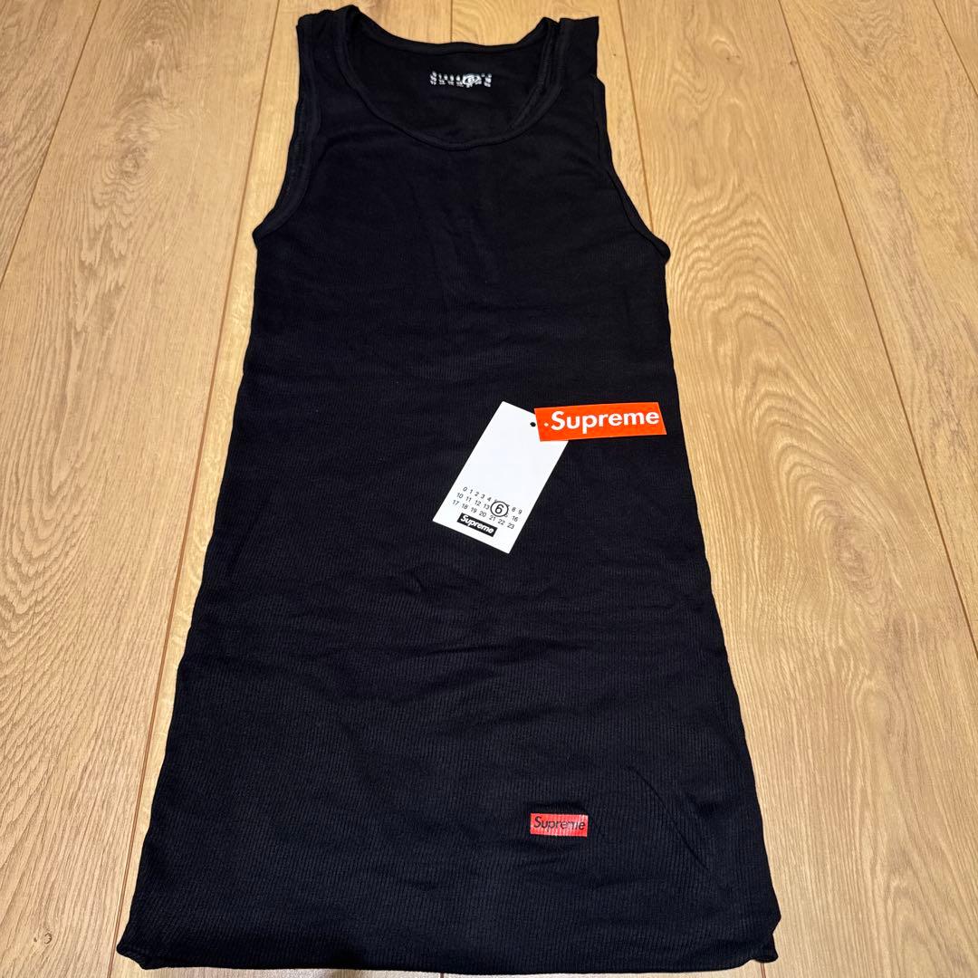 Supreme メゾンマルジェラ　ブラック タンクトップ 新品タグ付き