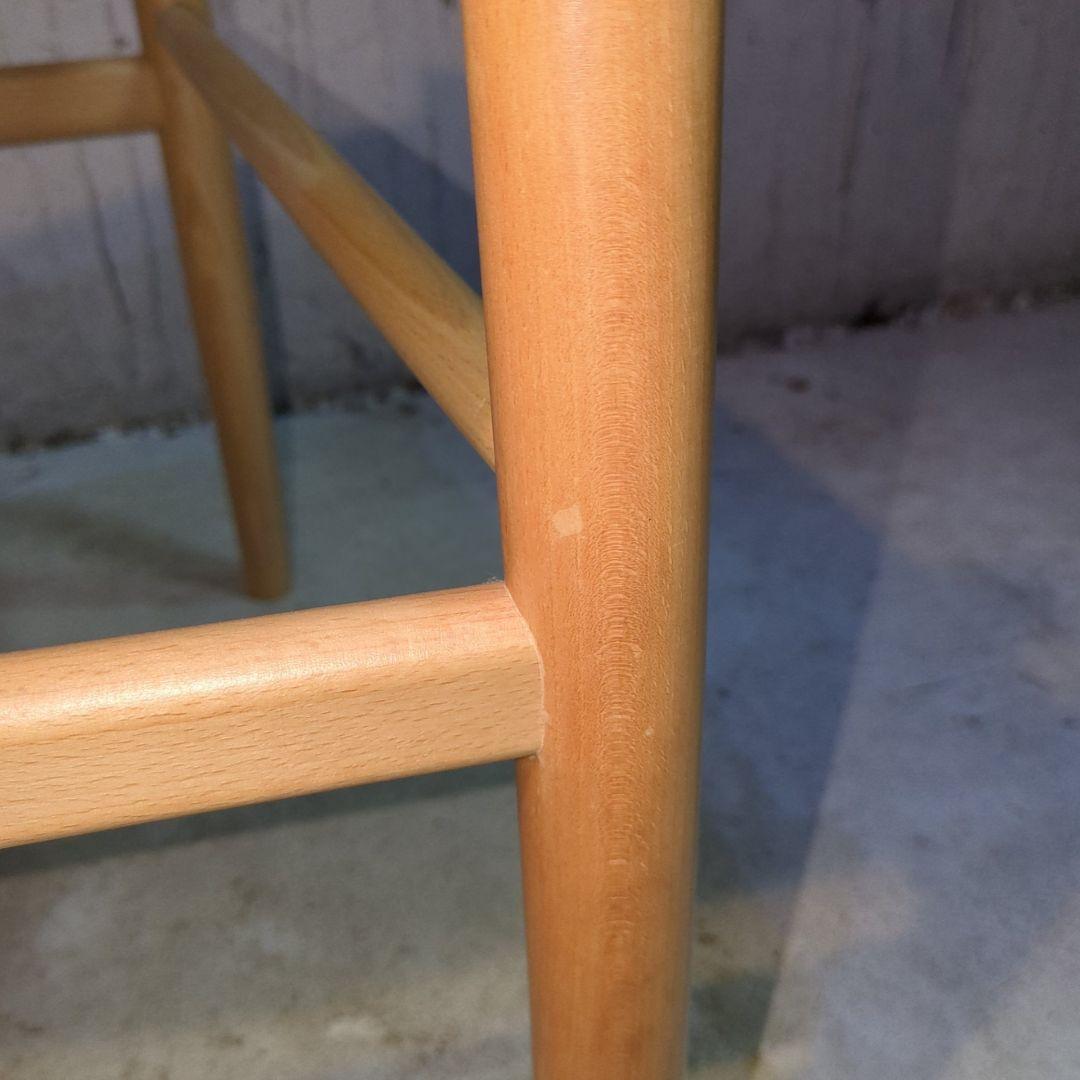 美品！ペーパーコード 天然木アームチェア ダイニングチェア Yチェア風 曲木　②