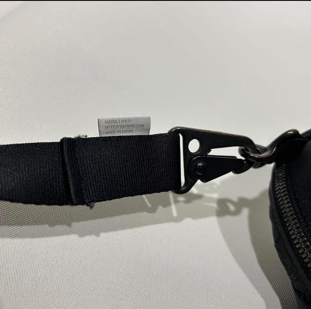 【レア】hatra/ハトラ　円形ショルダーバッグ　ブラック