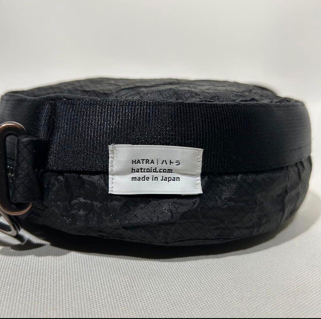 【レア】hatra/ハトラ　円形ショルダーバッグ　ブラック