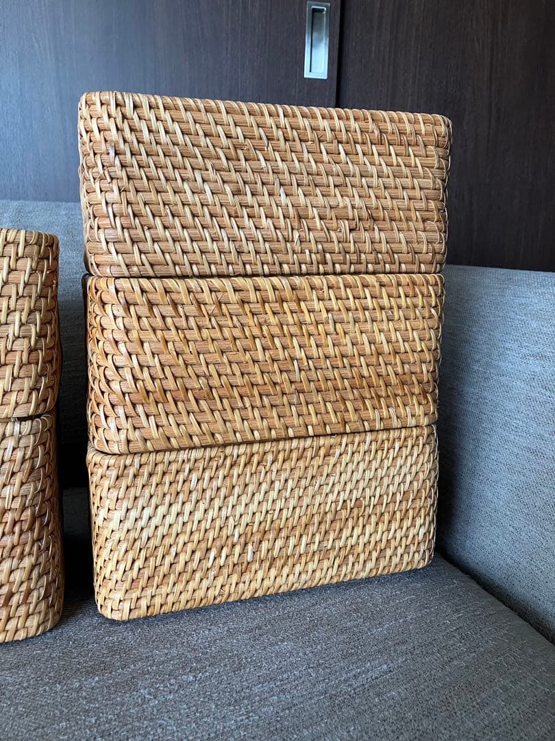 ラタンバスケット ラタン 籠 無印 無印良品 収納ボックス