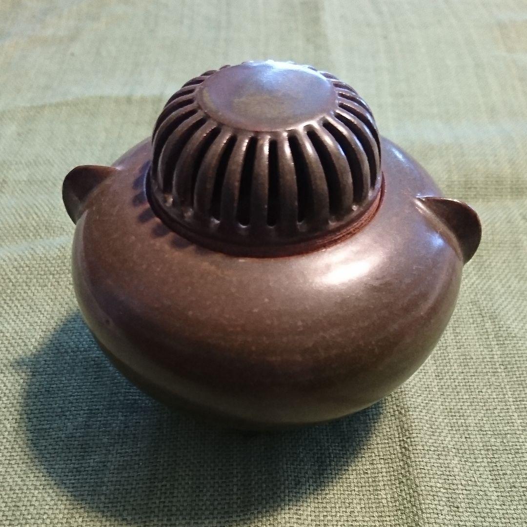 332) 香炉(3) 苗代川焼 窯元玉陶山 幹二郎作