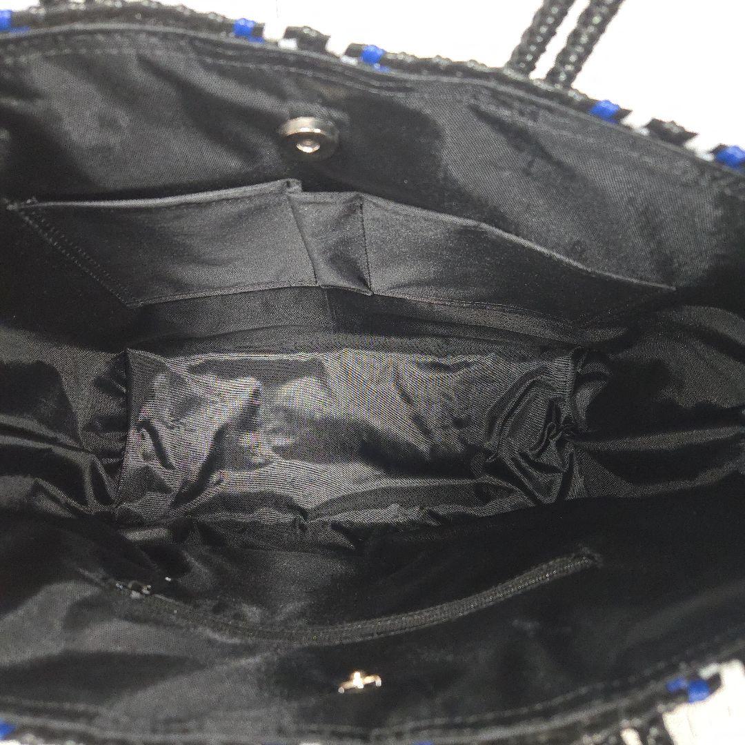 【未使用扱】WOVEN ストライプ かごバッグ
