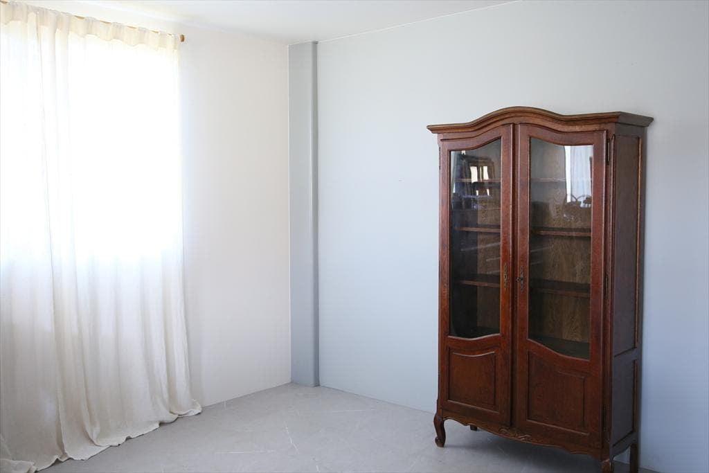 フランスアンティーク木製ブックケースキャビネット本棚/食器棚/飾り棚(90-93