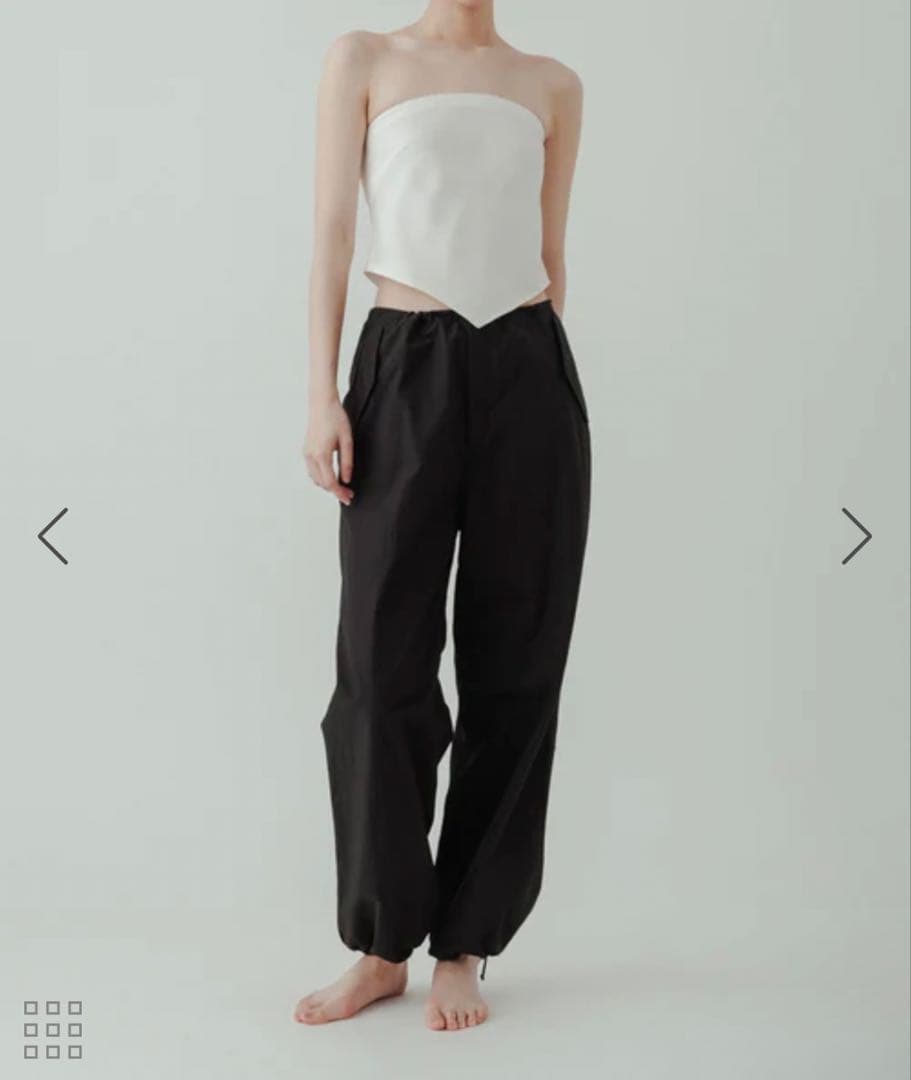 【yo BIOTOP】cotton nylon cargo pants 0サイズ