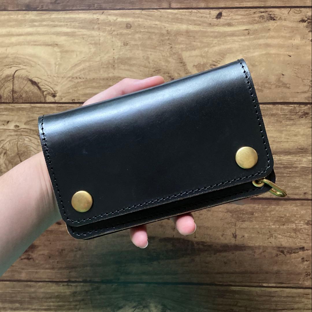 【お札を折らずに収納】北米ステアハイド トラッカーウォレット150（ミドル）